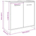 Dulap pentru chiuvetă baie lemn vechi 60x33x60cm lemn prelucrat - WALTI WALTI