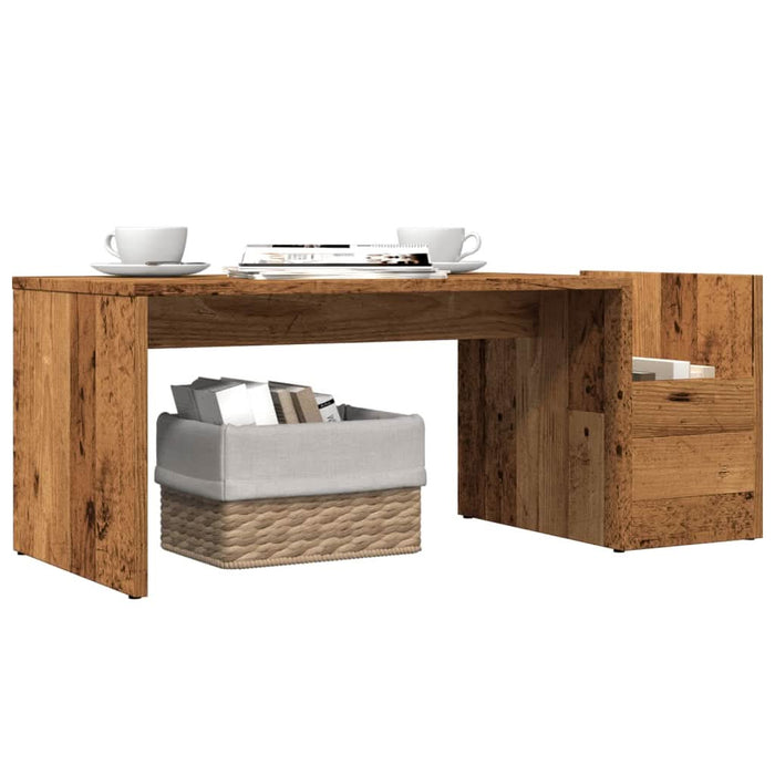 Măsuță de cafea, lemn învechit, 90x45x35 cm, lemn prelucrat - WALTI WALTI