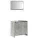 Set mobilier de baie, 2 piese, gri beton, lemn compozit - WALTI WALTI