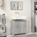 Set mobilier de baie, 2 piese, gri beton, lemn compozit - WALTI WALTI
