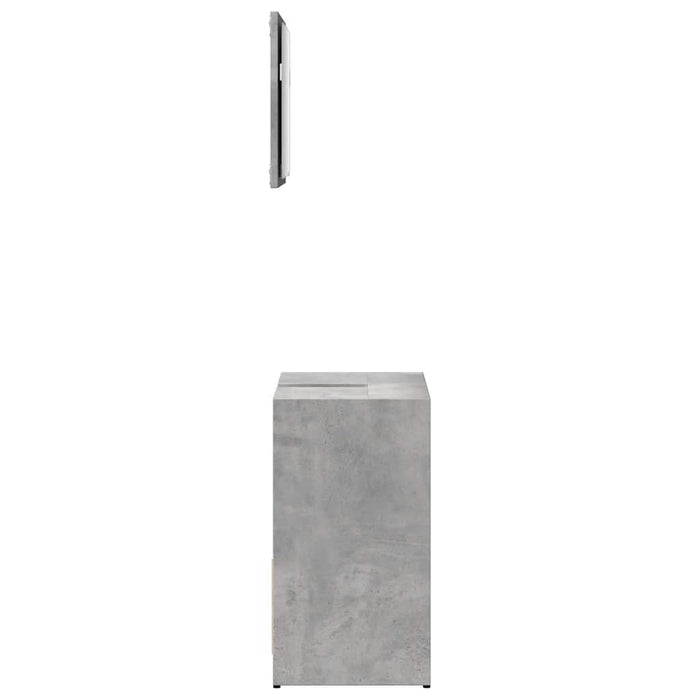 Set mobilier de baie, 2 piese, gri beton, lemn compozit - WALTI WALTI