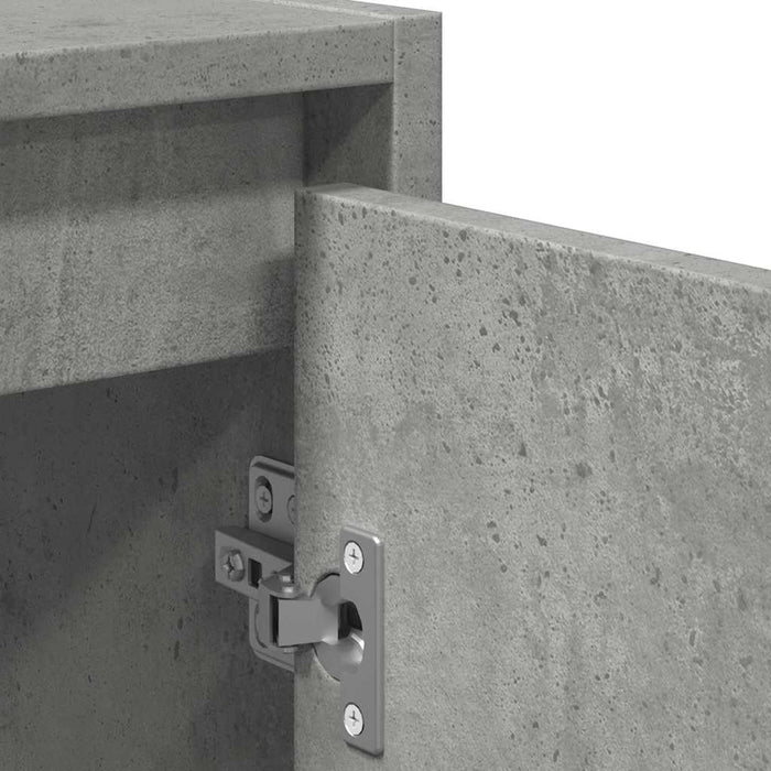 Set mobilier de baie, 2 piese, gri beton, lemn compozit - WALTI WALTI