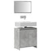 Set mobilier de baie, 2 piese, gri beton, lemn compozit - WALTI WALTI