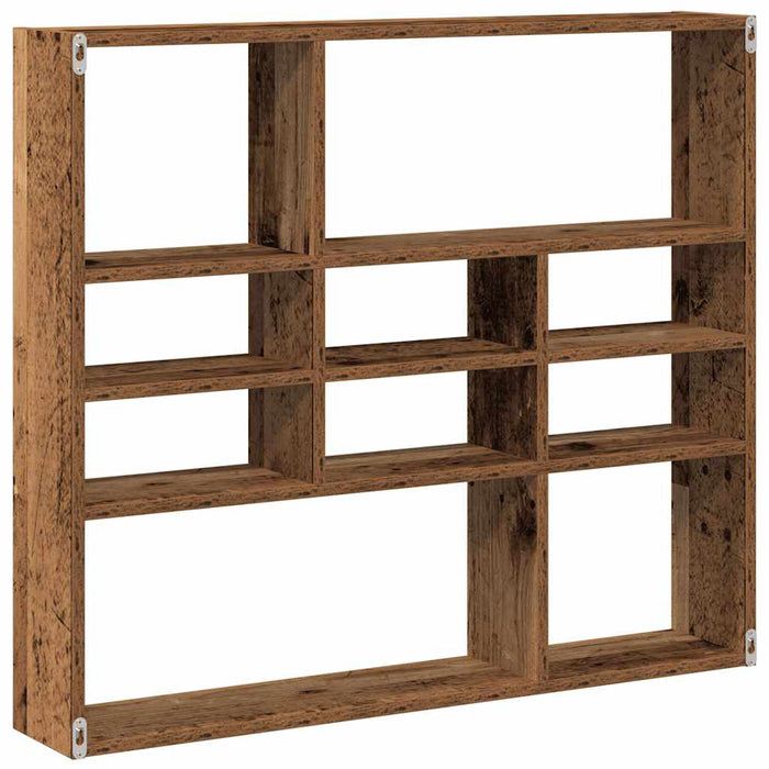 Raft de perete din lemn vechi 90x16x78 cm din lemn prelucrat - WALTI WALTI