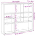 Raft de perete din lemn vechi 90x16x78 cm din lemn prelucrat - WALTI WALTI