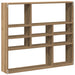 Raft de perete, stejar artizanal, 90x16x78 cm, lemn prelucrat - WALTI WALTI