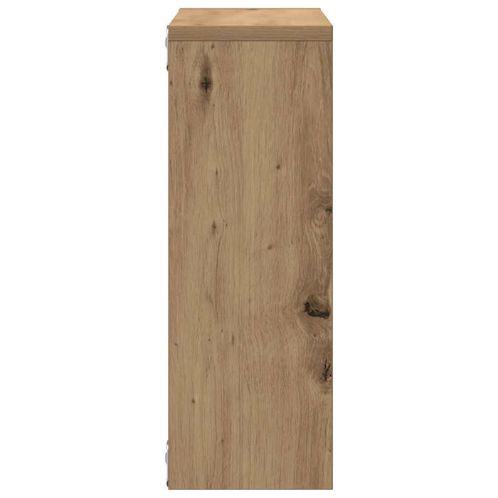 Raft de perete, stejar artizanal, 45x16x45 cm, lemn prelucrat - WALTI WALTI