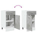 Dulap inferior cu sertar “Lyon”, gri beton, 40 x 46 x 81,5 cm - WALTI WALTI
