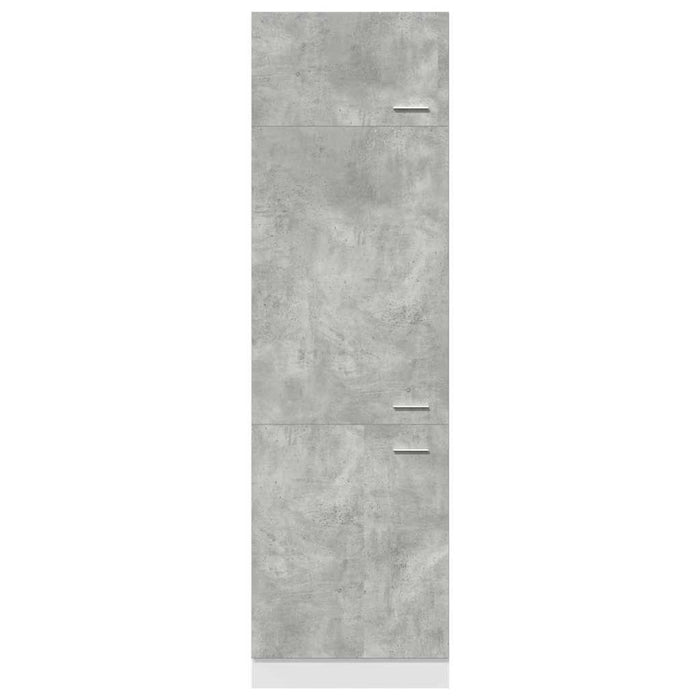 Dulap frigider, gri beton, 60 x 57 x 207 cm, lemn prelucrat WALTI