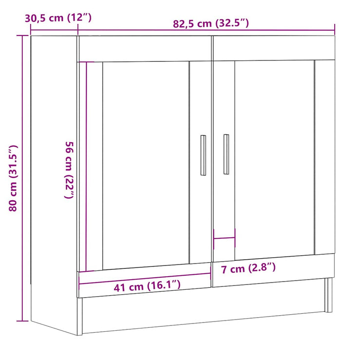 Bibliotecă, lemn vechi, 82,5x30,5x80 cm, lemn prelucrat - WALTI WALTI