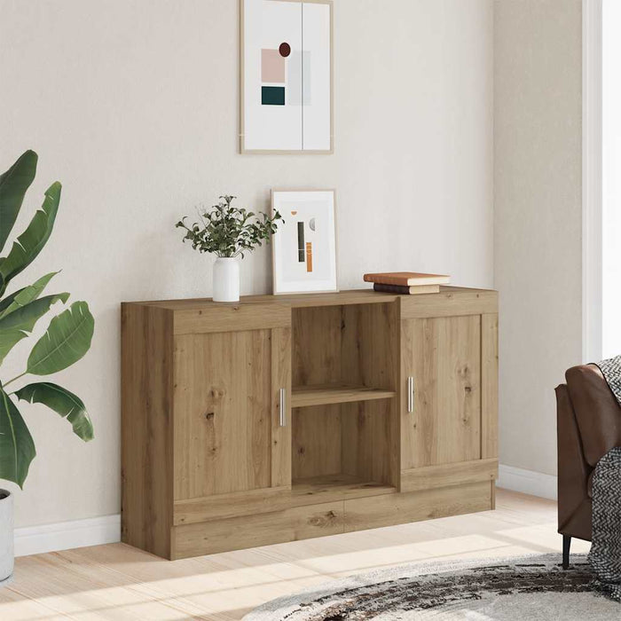 Servantă, stejar artizanal, 120x30,5x70 cm, lemn prelucrat - WALTI WALTI