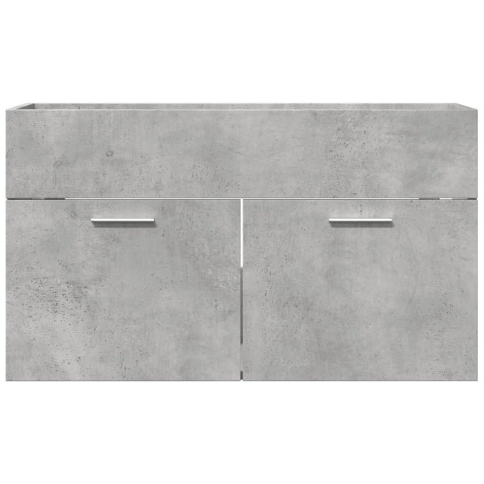 Dulap de chiuvetă baie gri beton, 90x38,5x46 cm, lemn prelucrat WALTI