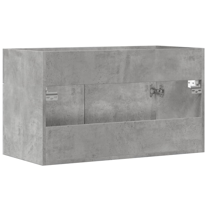 Dulap de chiuvetă baie gri beton, 90x38,5x46 cm, lemn prelucrat WALTI