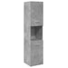 Dulap suspendat de baie, gri beton, 30x30x130 cm lemn prelucrat - WALTI WALTI