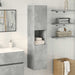 Dulap suspendat de baie, gri beton, 30x30x130 cm lemn prelucrat - WALTI WALTI