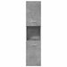 Dulap suspendat de baie, gri beton, 30x30x130 cm lemn prelucrat - WALTI WALTI