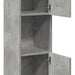 Dulap suspendat de baie, gri beton, 30x30x130 cm lemn prelucrat - WALTI WALTI