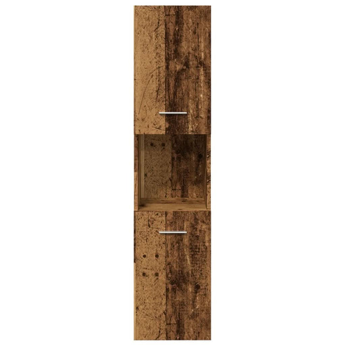 Dulap suspendat de baie, lemn vechi 30x30x130 cm lemn prelucrat - WALTI WALTI