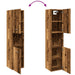 Dulap suspendat de baie, lemn vechi 30x30x130 cm lemn prelucrat - WALTI WALTI