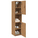 Dulap suspendat de baie, stejar artizanal, 30x30x130 cm, lemn - WALTI WALTI