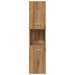 Dulap suspendat de baie, stejar artizanal, 30x30x130 cm, lemn - WALTI WALTI