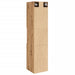 Dulap suspendat de baie, stejar artizanal, 30x30x130 cm, lemn - WALTI WALTI