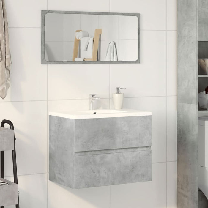 Dulap pentru baie, gri beton, 60x38,5x45 cm, lemn prelucrat - WALTI WALTI