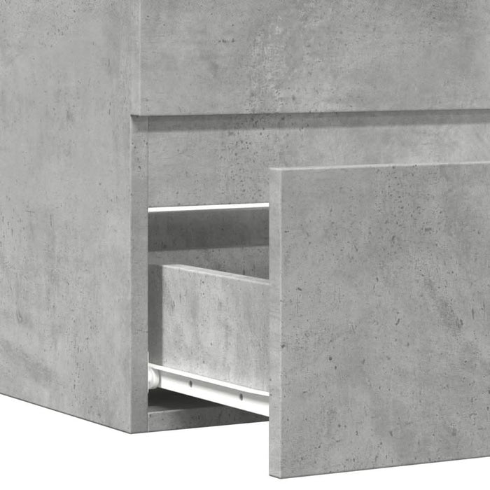 Dulap pentru baie, gri beton, 60x38,5x45 cm, lemn prelucrat - WALTI WALTI