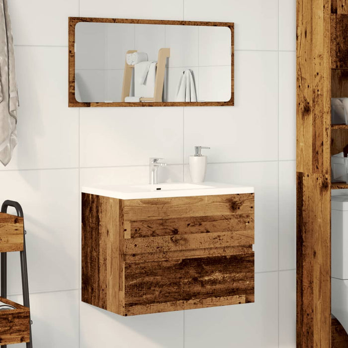 Dulap pentru baie, lemn vechi, 60x38,5x45 cm, lemn prelucrat - WALTI WALTI