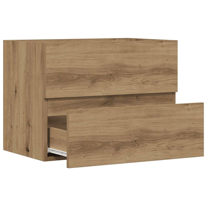 Dulap pentru baie stejar artizanal 60x38,5x45 cm lemn prelucrat - WALTI WALTI