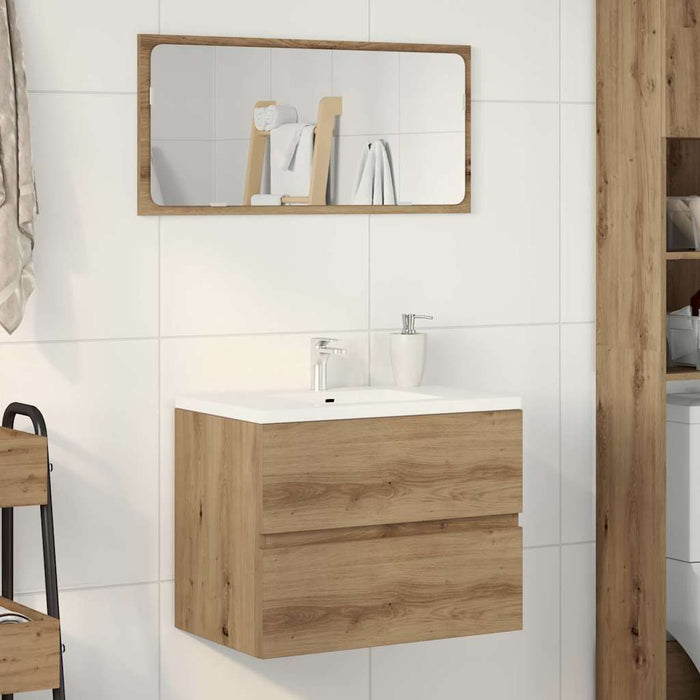 Dulap pentru baie stejar artizanal 60x38,5x45 cm lemn prelucrat - WALTI WALTI