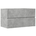 Dulap suspendat de baie, gri beton 80x38,5x45 cm lemn prelucrat - WALTI WALTI