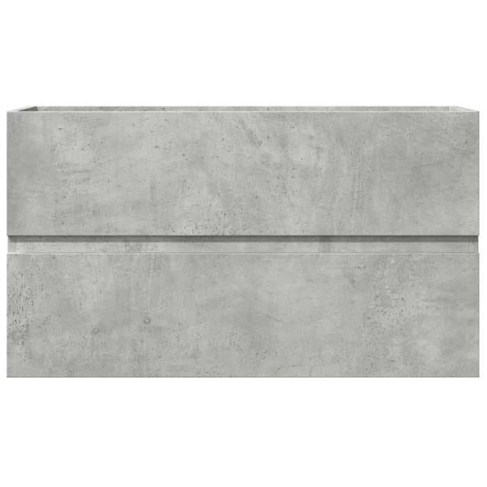 Dulap suspendat de baie, gri beton 80x38,5x45 cm lemn prelucrat - WALTI WALTI