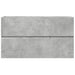 Dulap suspendat de baie, gri beton 80x38,5x45 cm lemn prelucrat - WALTI WALTI