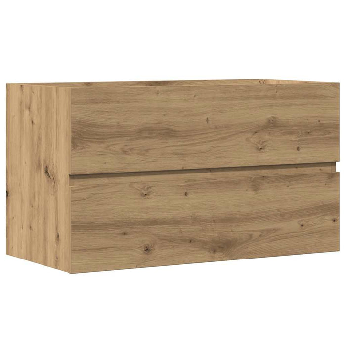 Dulap pentru baie stejar artizanal 80x38,5x45 cm lemn prelucrat - WALTI WALTI