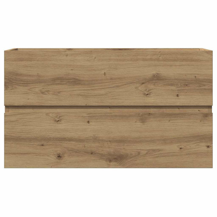 Dulap pentru baie stejar artizanal 80x38,5x45 cm lemn prelucrat - WALTI WALTI