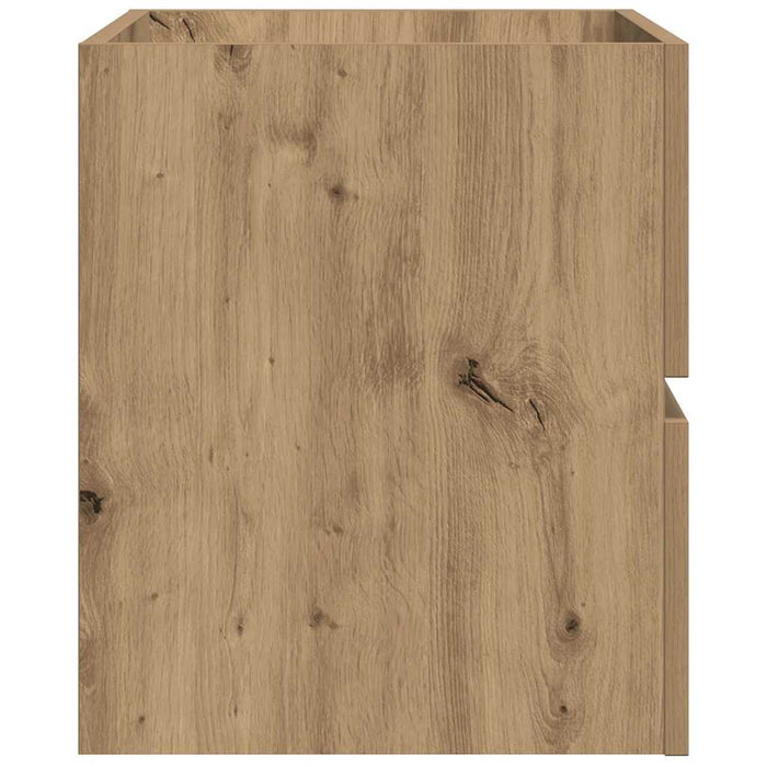 Dulap pentru baie stejar artizanal 80x38,5x45 cm lemn prelucrat - WALTI WALTI