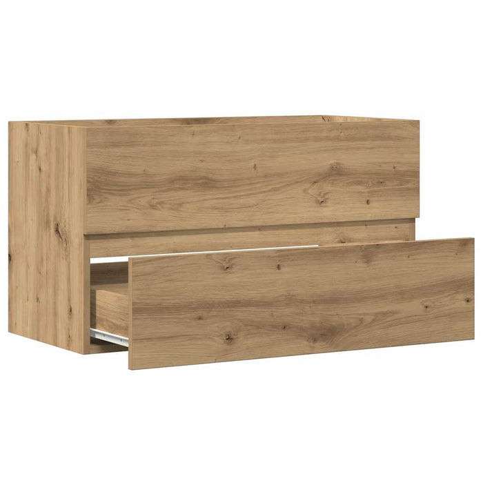 Dulap pentru baie stejar artizanal 80x38,5x45 cm lemn prelucrat - WALTI WALTI