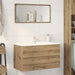 Dulap pentru baie stejar artizanal 80x38,5x45 cm lemn prelucrat - WALTI WALTI