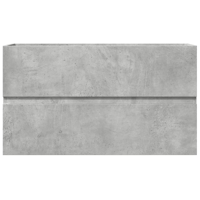 Dulap de chiuvetă, gri beton, 90x38,5x45 cm, lemn prelucrat WALTI