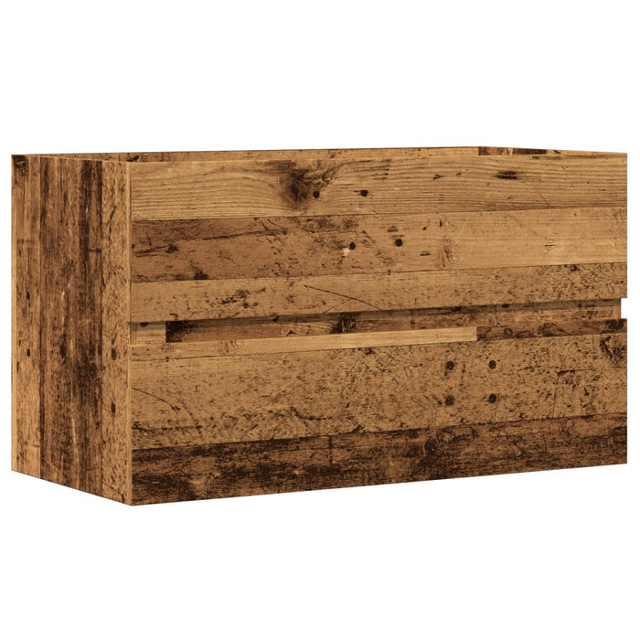 Dulap de chiuvetă, lemn vechi, 90x38,5x45 cm, lemn prelucrat - WALTI WALTI