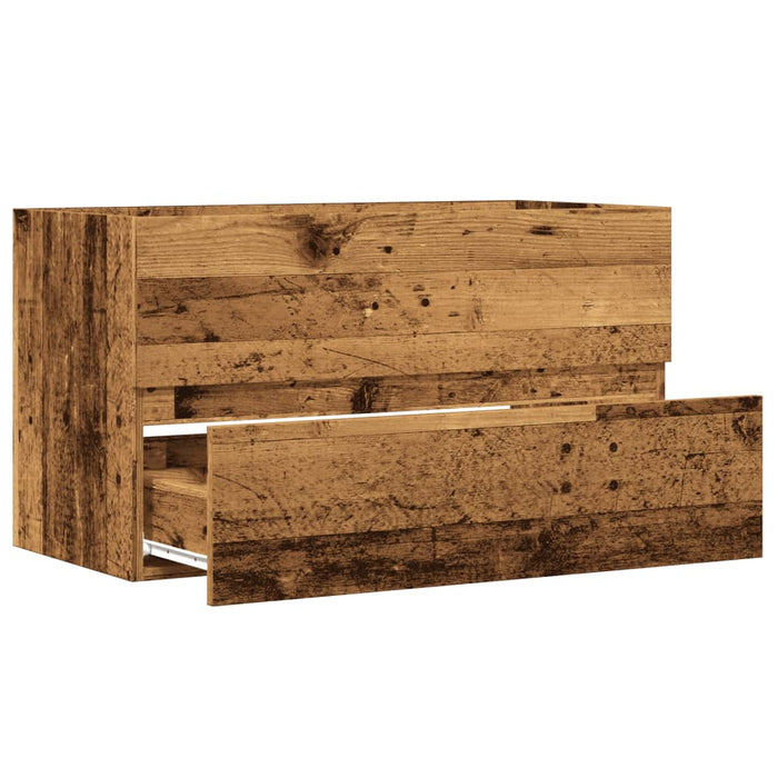 Dulap de chiuvetă, lemn vechi, 90x38,5x45 cm, lemn prelucrat - WALTI WALTI