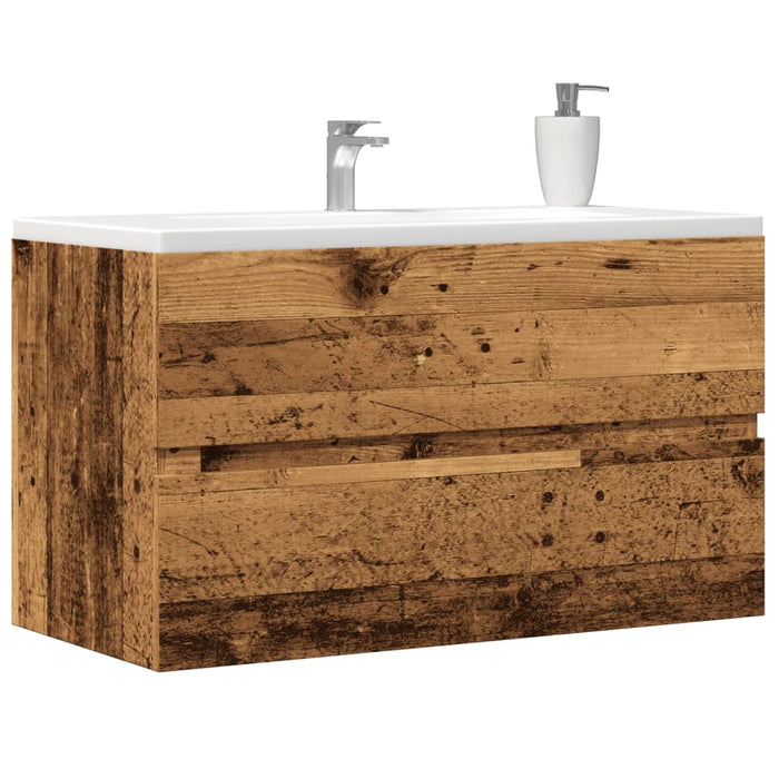 Dulap de chiuvetă, lemn vechi, 90x38,5x45 cm, lemn prelucrat - WALTI WALTI