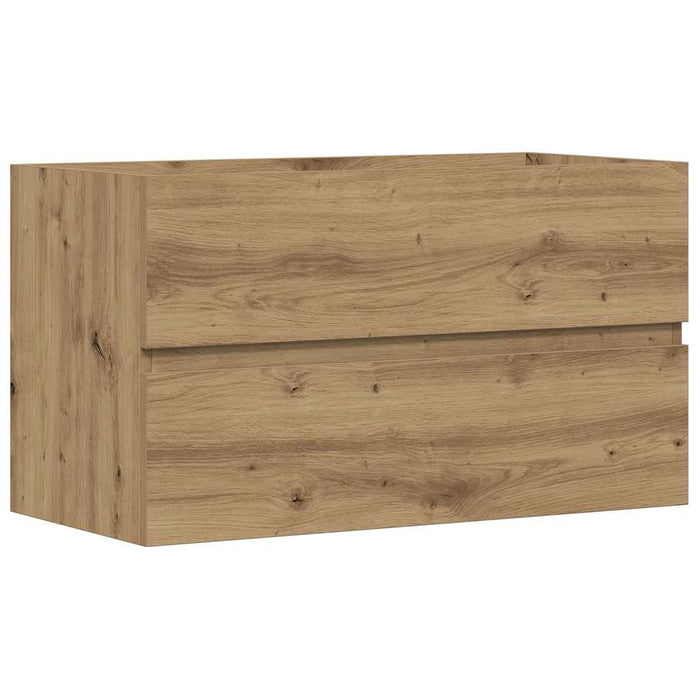 Dulap de chiuvetă stejar artizanal 90x38,5x45 cm lemn prelucrat - WALTI WALTI