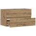 Dulap de chiuvetă stejar artizanal 90x38,5x45 cm lemn prelucrat - WALTI WALTI