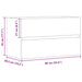 Dulap de chiuvetă stejar artizanal 90x38,5x45 cm lemn prelucrat - WALTI WALTI
