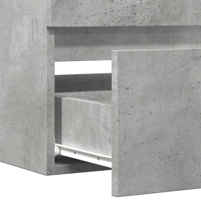 Dulap de chiuvetă, gri beton, 100x38,5x45 cm, PAL - WALTI WALTI