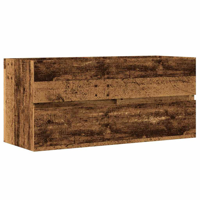 Dulap chiuvetă, lemn vechi, 100x38,5x45 cm, lemn prelucrat - WALTI WALTI