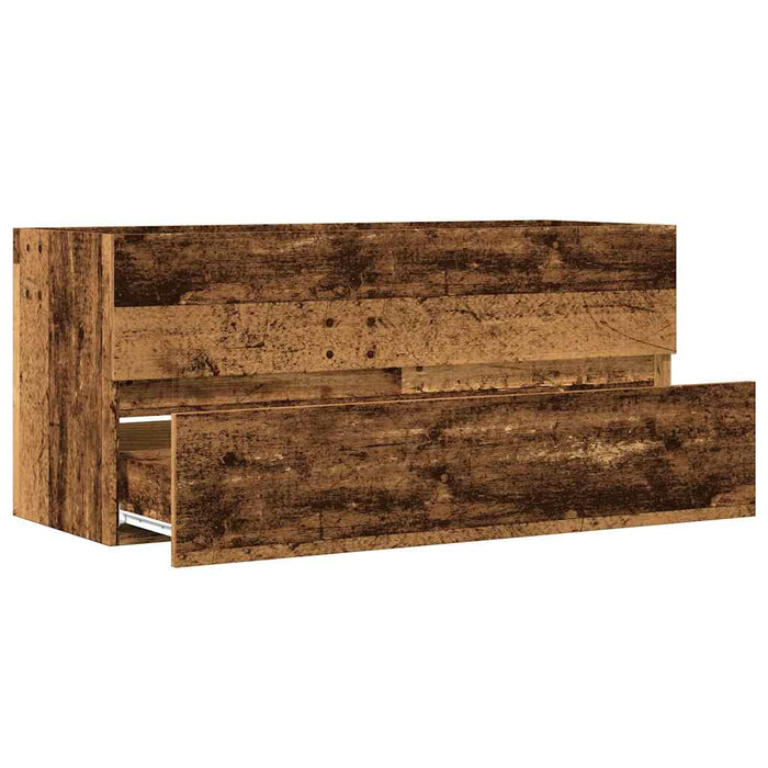 Dulap chiuvetă, lemn vechi, 100x38,5x45 cm, lemn prelucrat - WALTI WALTI