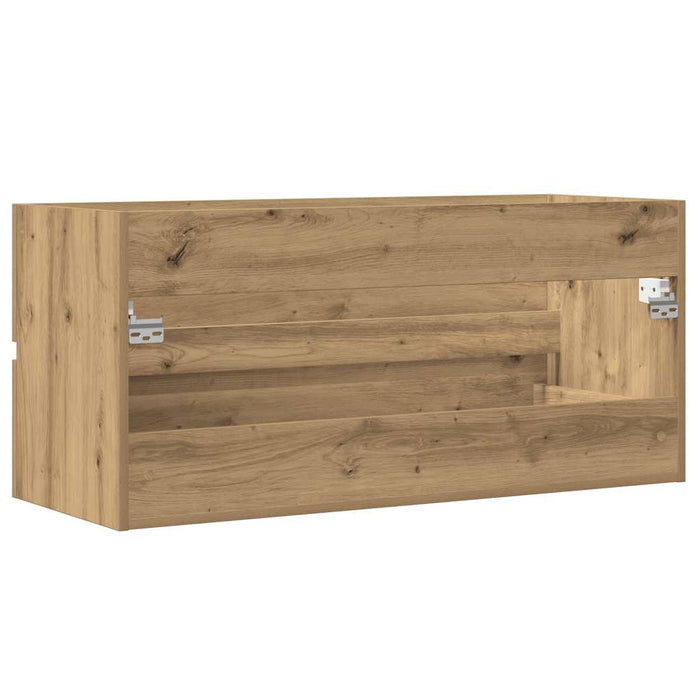 Dulap chiuvetă, stejar artizanal, 100x38,5x45 cm lemn prelucrat - WALTI WALTI